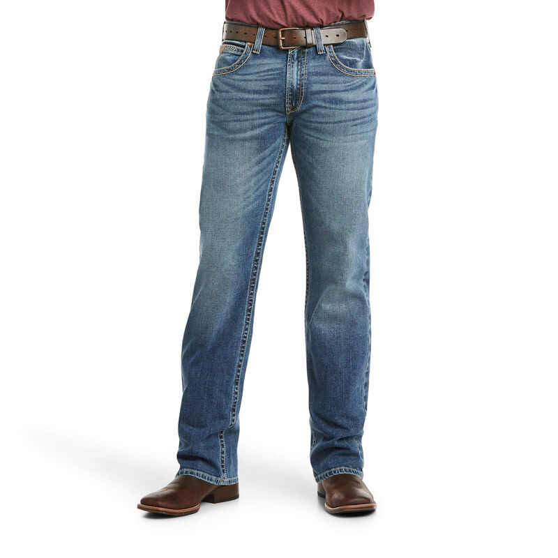 Ariat Jeans Herren - M5 Slim Stretch Stillwell Stackable Straight Leg Blau ( DSEXB-8021 )